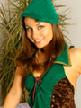 Carla in a sexy Robin Hood outfit. Only Carla: Carla