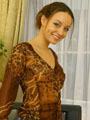 Carla in brown top long skirt and stockings. Only Carla: Carla in brown top
