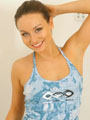 Carla in gorgeous blue sports gear. Only Carla: Carla