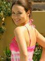 Carla in the sun in pink bikini Only Carla: Carla in the sun