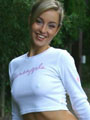 Melanie getting warmed up for a jog in tight gym kit.